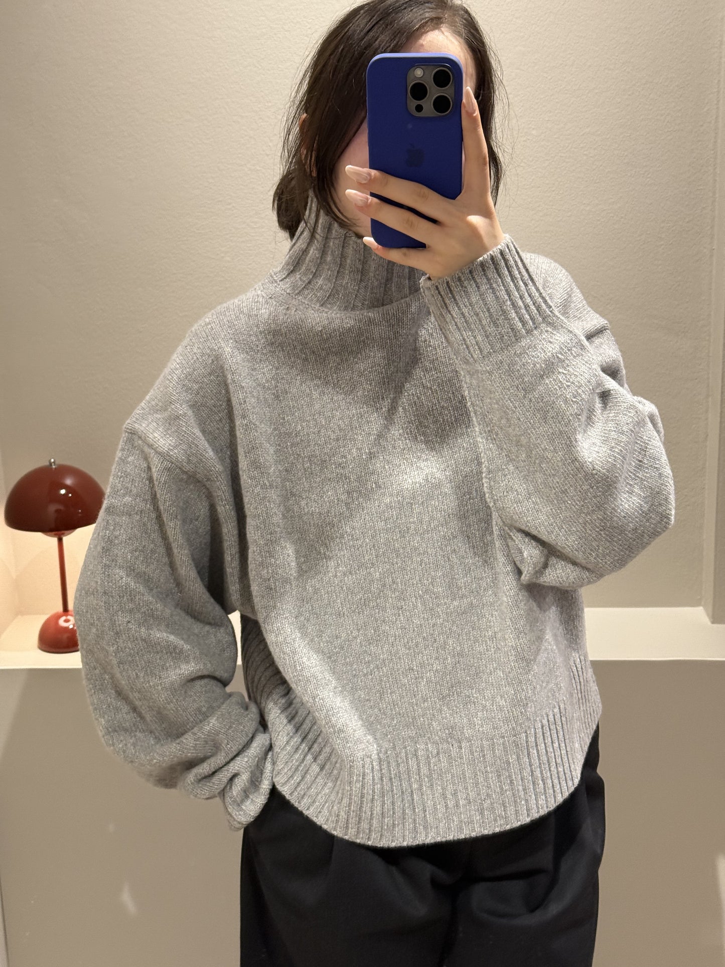 Grey Marl Ina Turtleneck