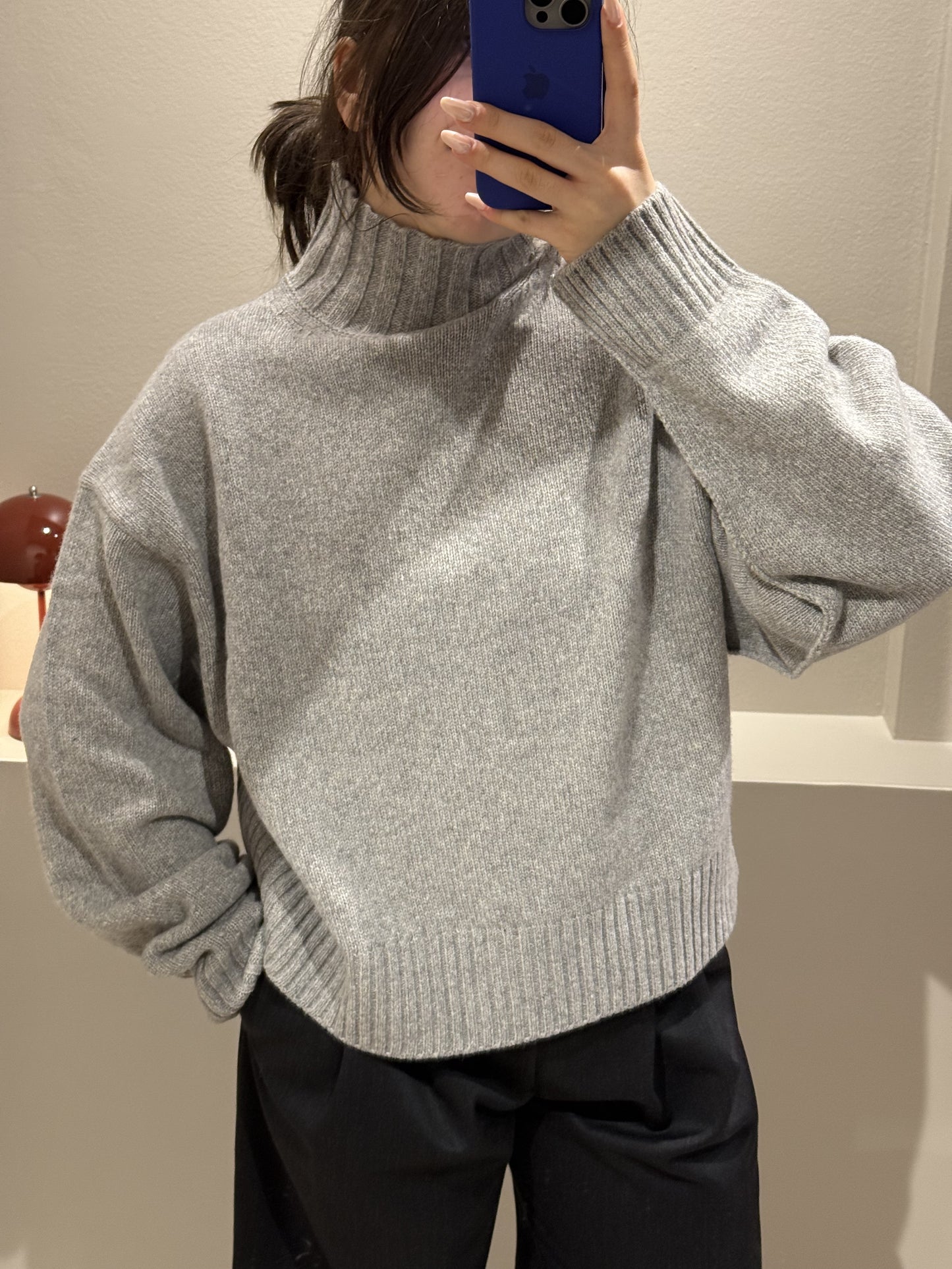 Grey Marl Ina Turtleneck