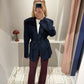 g-Blazer Belted Navy