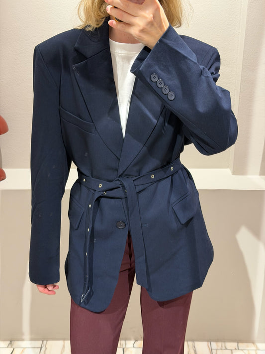 g-Blazer Belted Navy