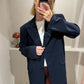 g-Blazer Belted Navy