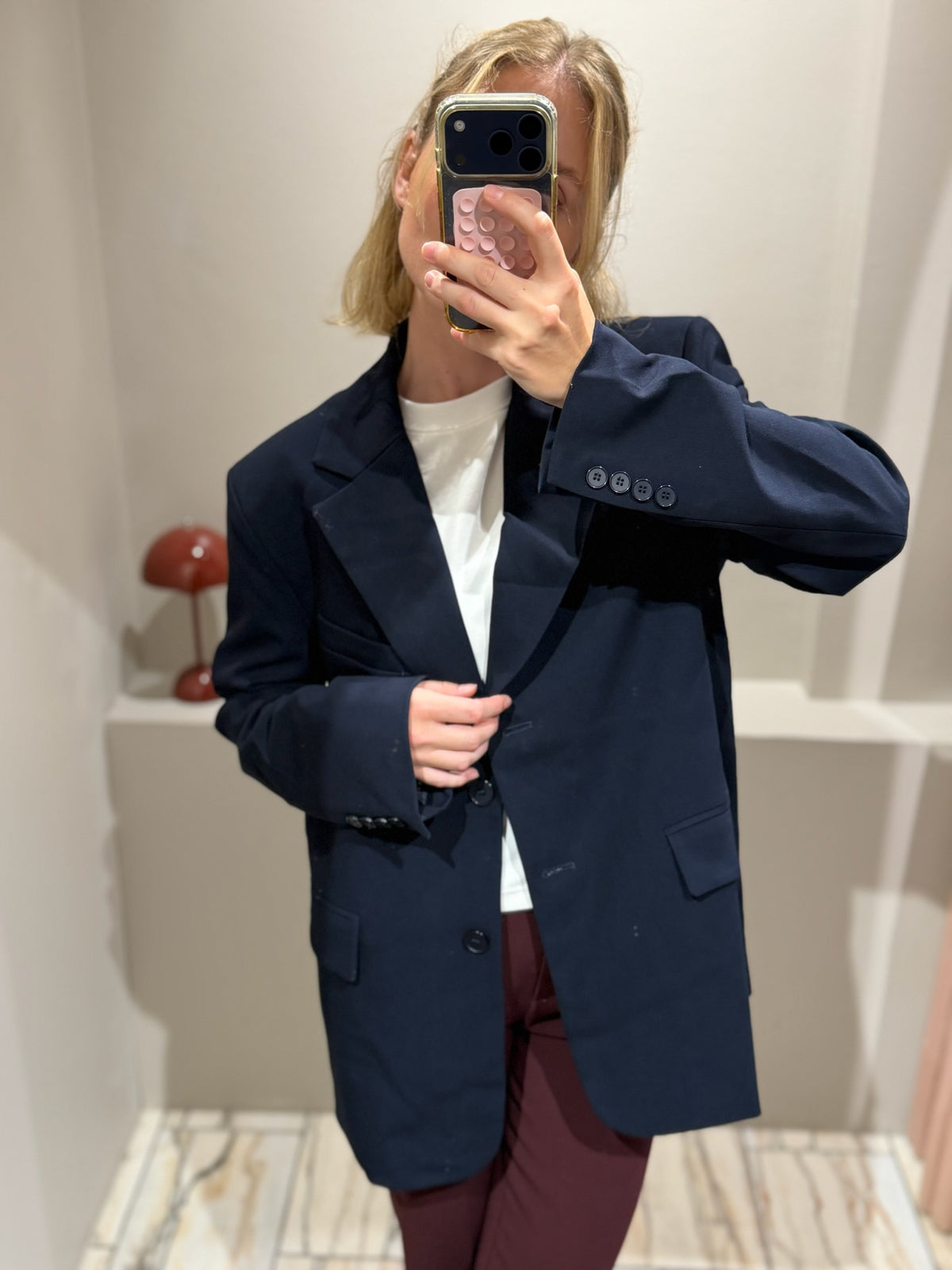 g-Blazer Belted Navy
