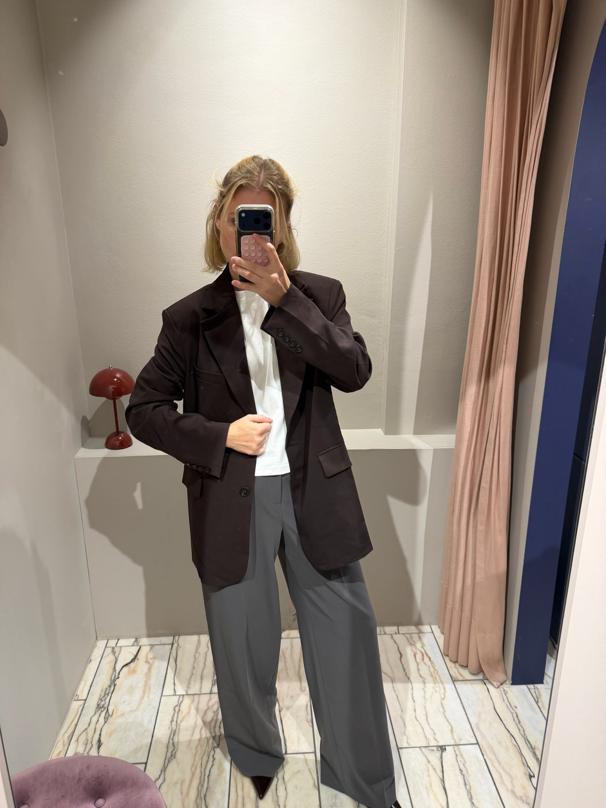 g-Blazer Belted Chocolate