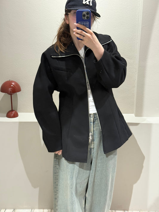 GANNI Bonded Crepe Blazer