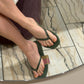 Sleepers Tapered Flip Fops Green