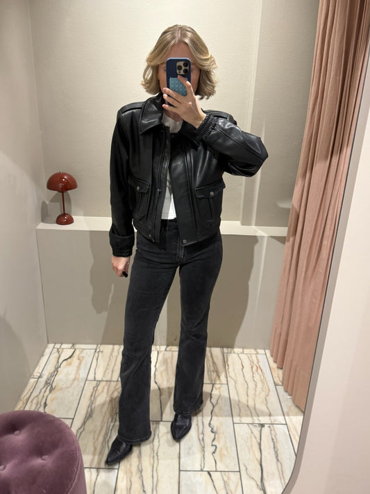 RivyGZ Flared Jeans Schwarz