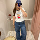 GANNI Basic Jersey Bear Small T-shirt