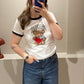 GANNI Basic Jersey Bear Small T-shirt