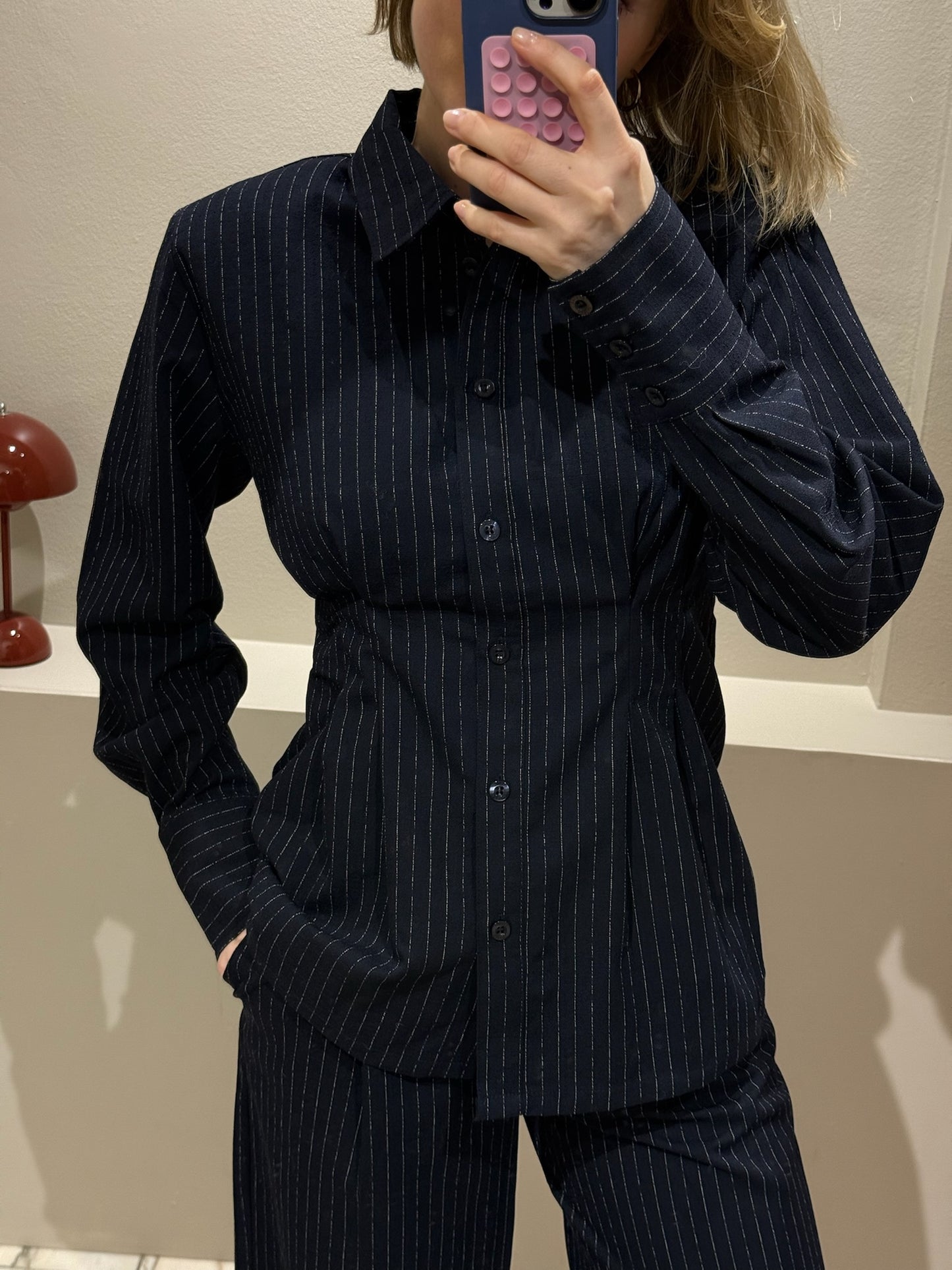 Gestuz DaciaGZ Shirt Navy Pinstripe