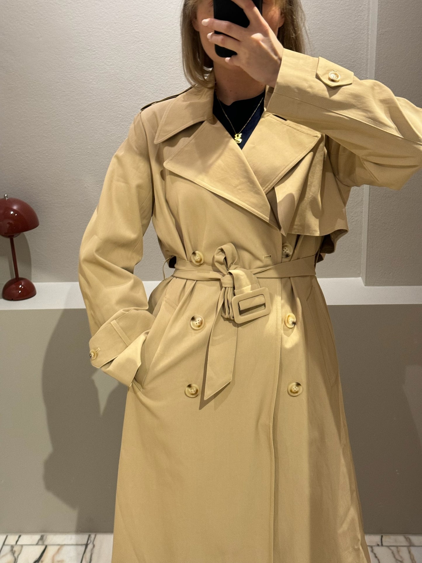 Suncoo Belted Trench Camel