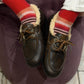 Boat Loafer Brushed Fur Leather
