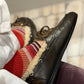 Boat Loafer Brushed Fur Leather