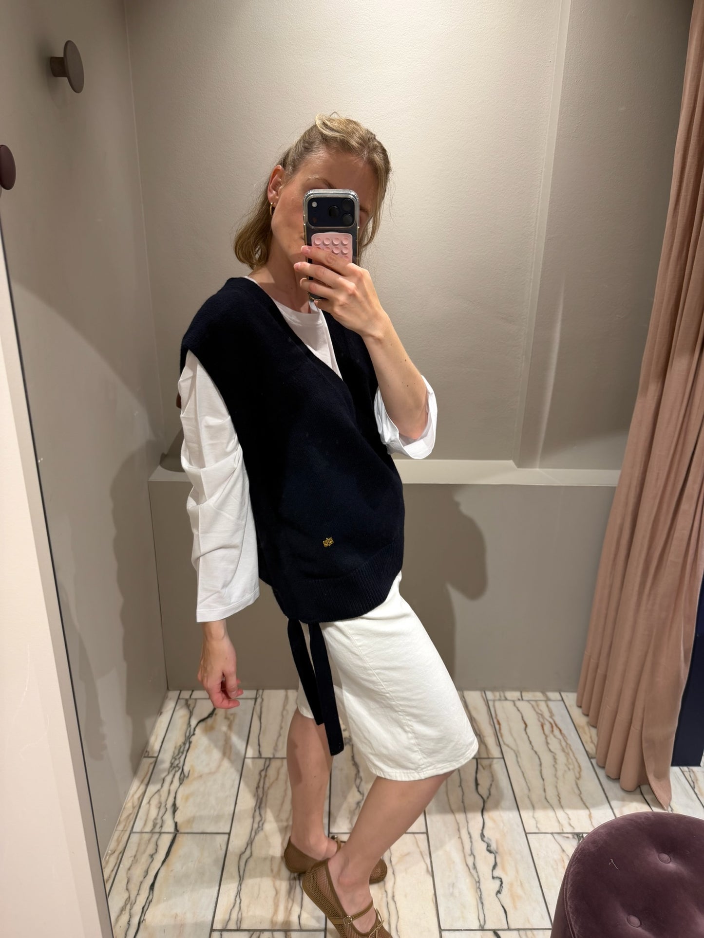 GANNI Compact Wool Sky Captain