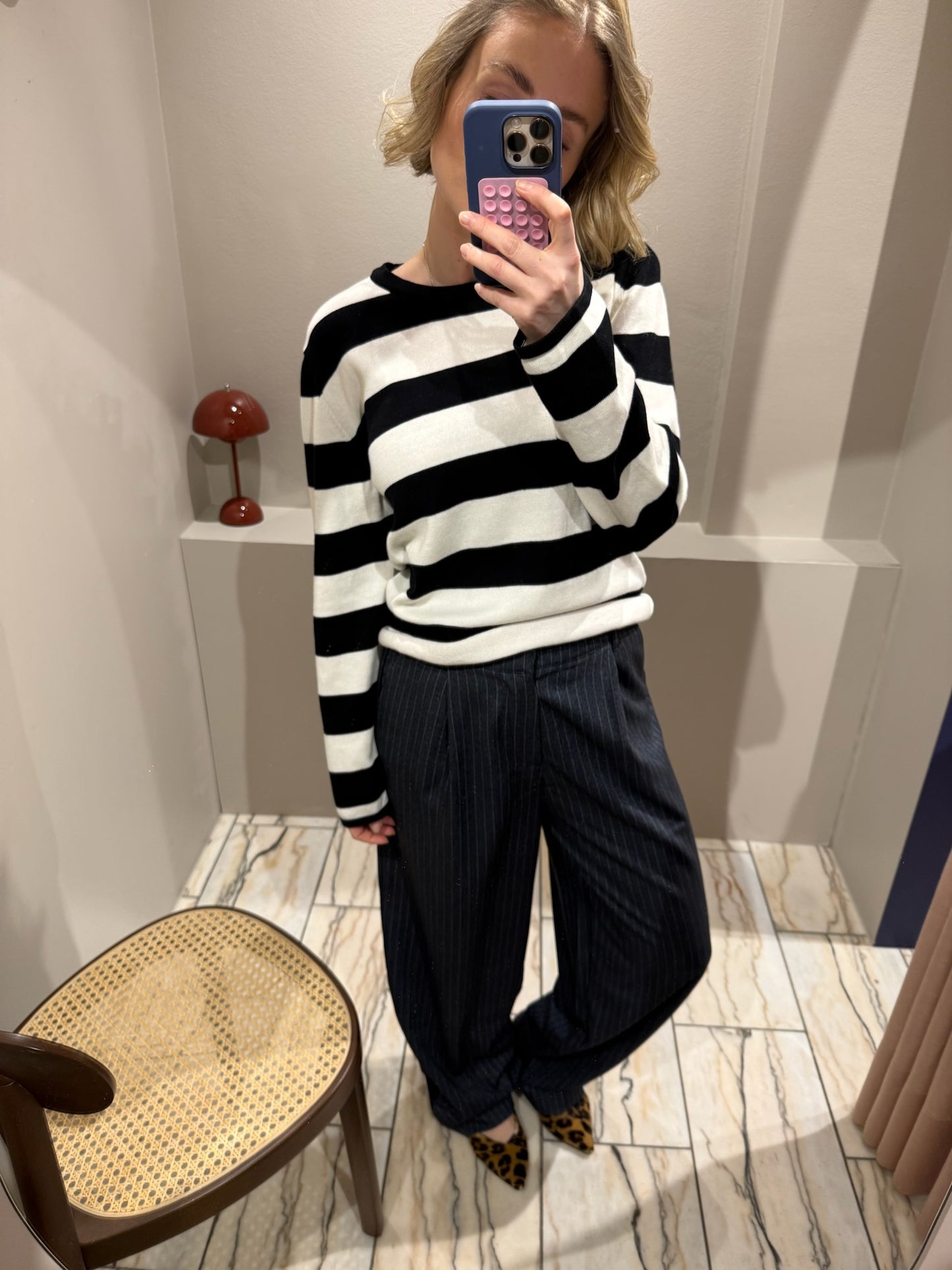 Mads Nørgaard Pinstripe Melange Maria Pants