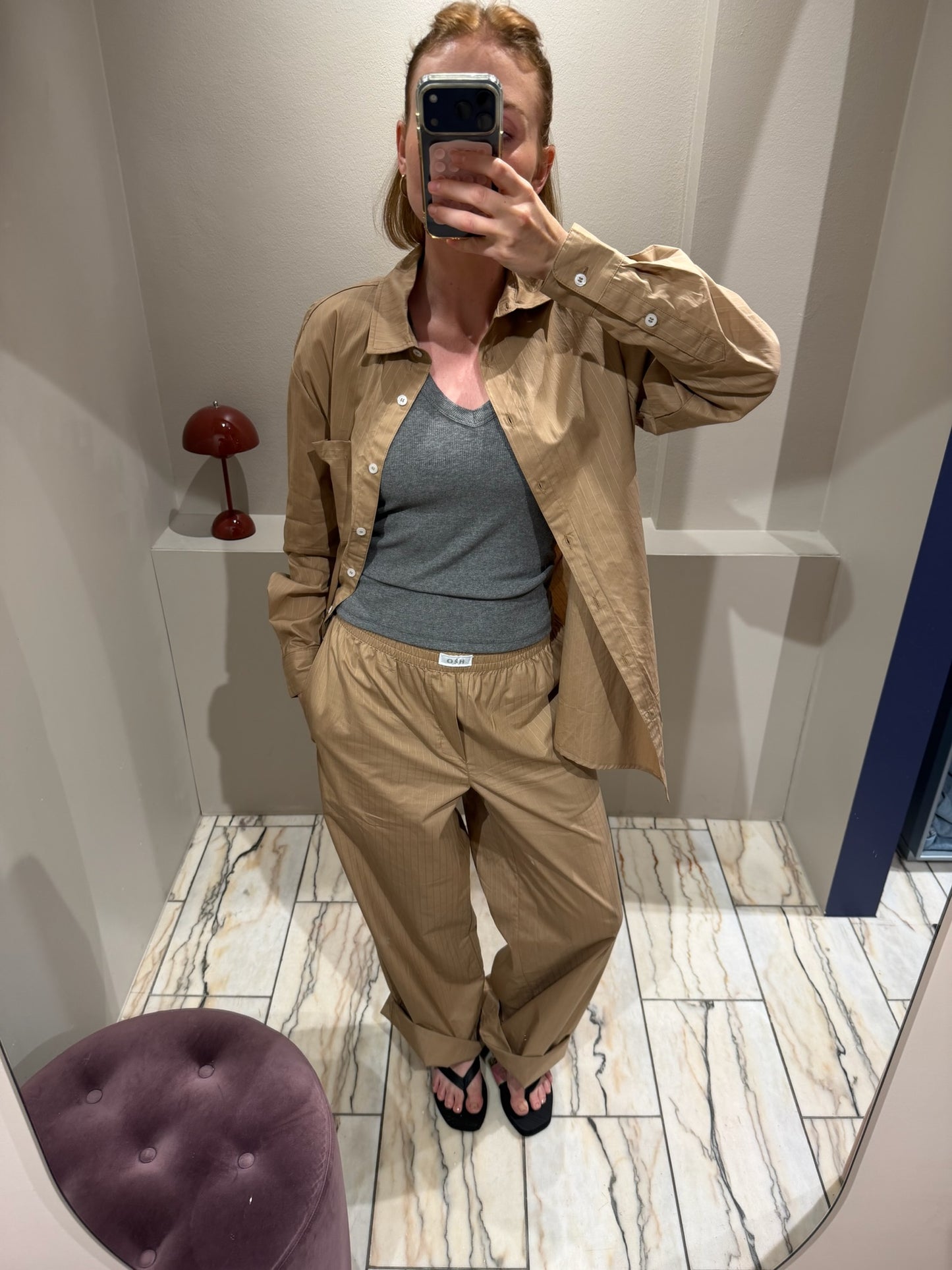 H2O Rønne Essential Pyjama Pants Caramel