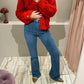 RivyGZ Flared Jeans Blau