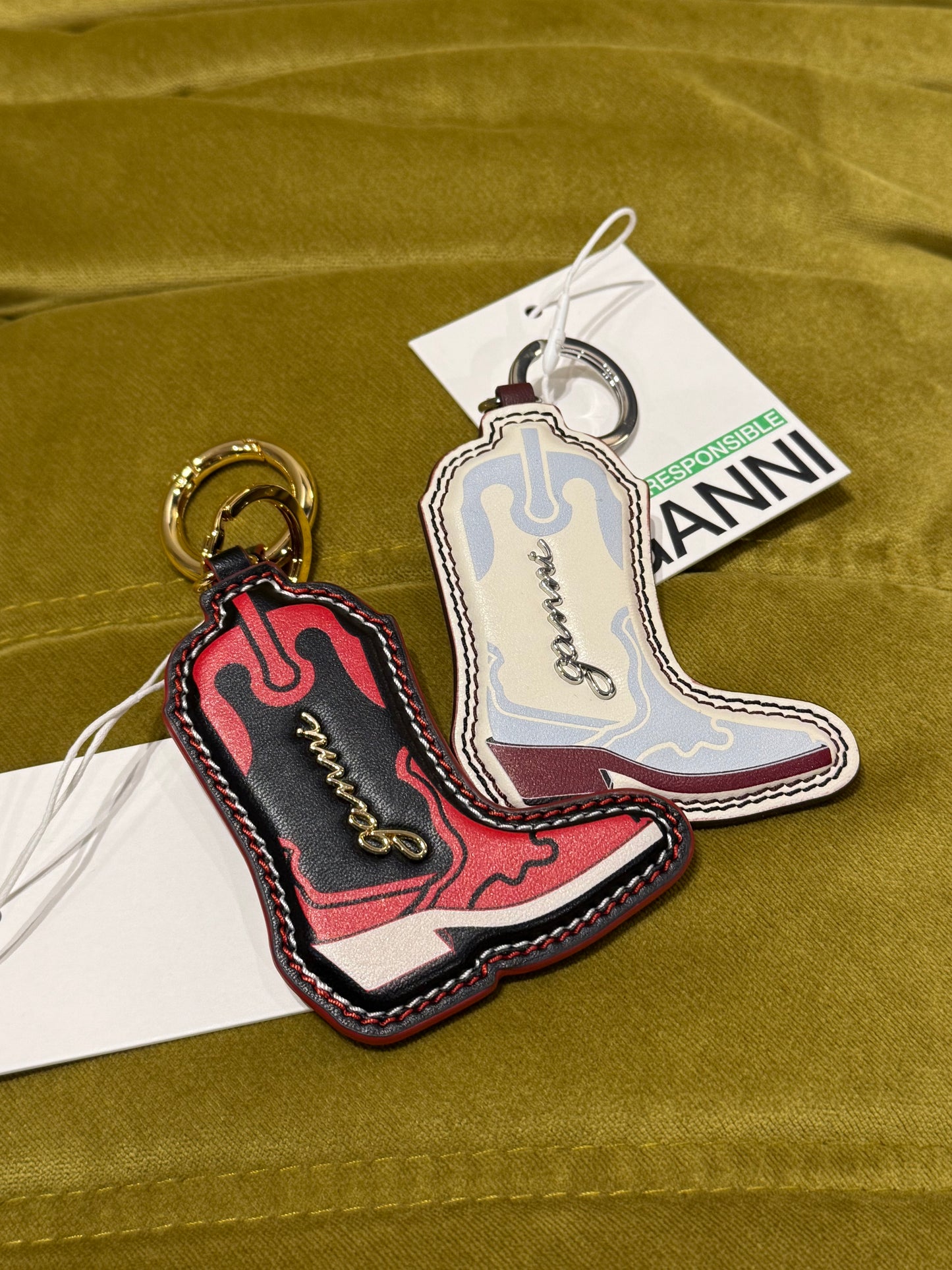 GANNI Western Boot Keyring