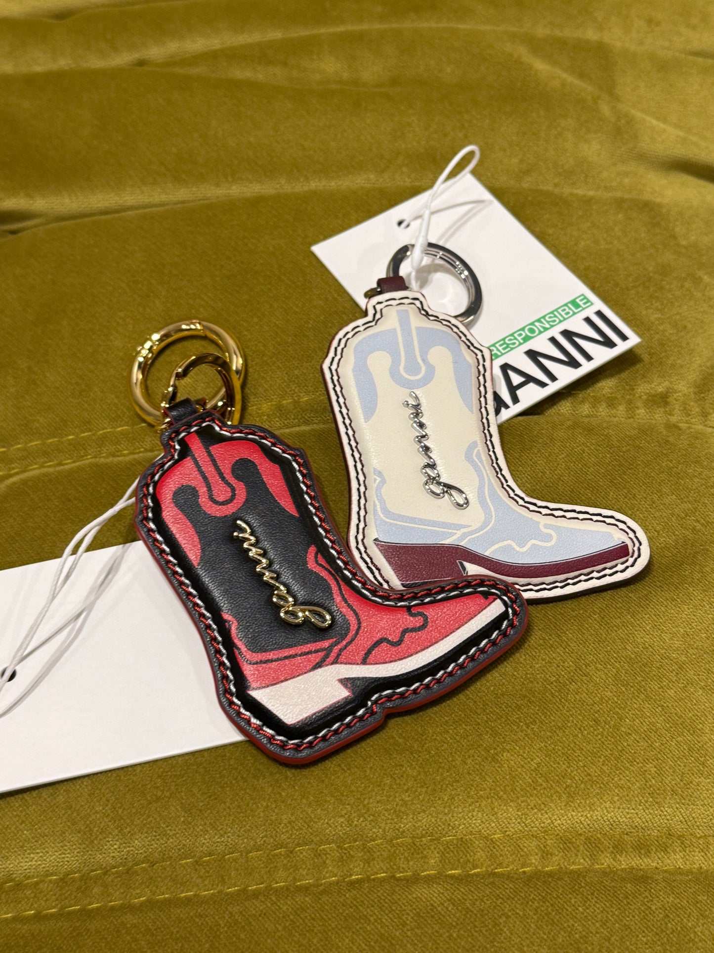 GANNI Western Boot Keyring