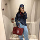 g-Shopping Bag Burgundy