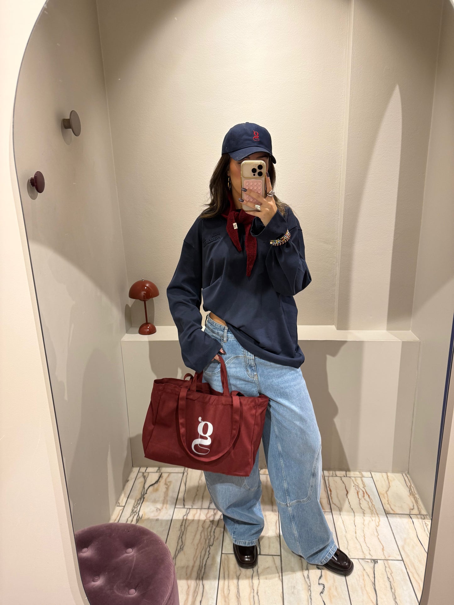 g-Shopping Bag Burgundy