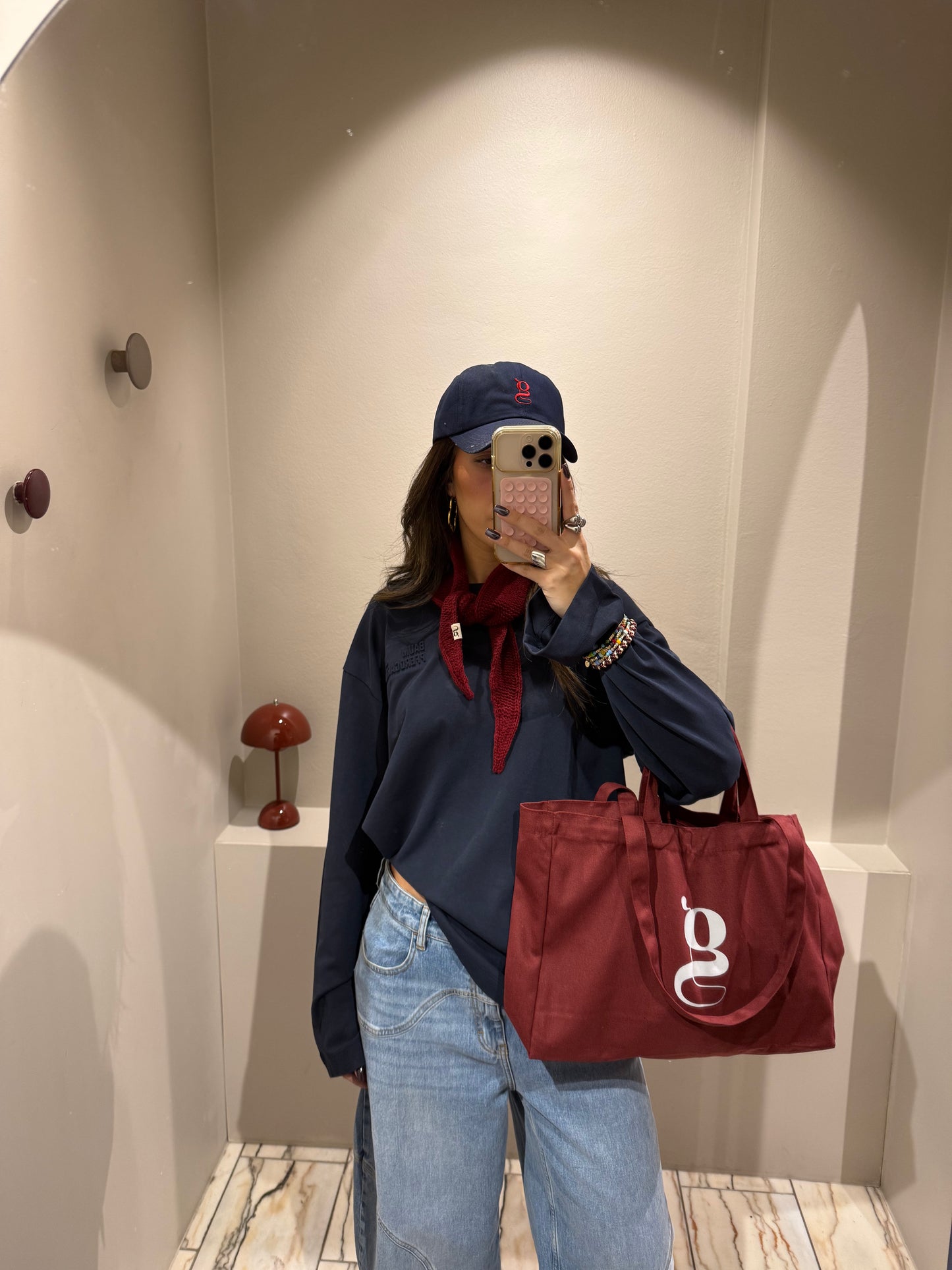 g-Shopping Bag Burgundy