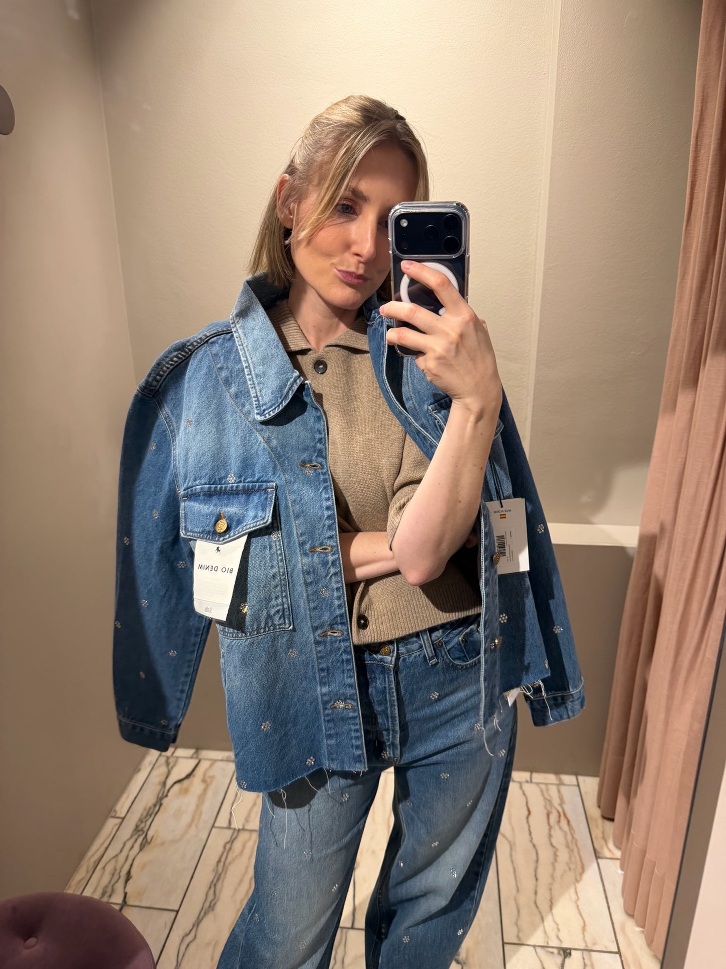 Lois Double Stone Crystal Chandra Shirts