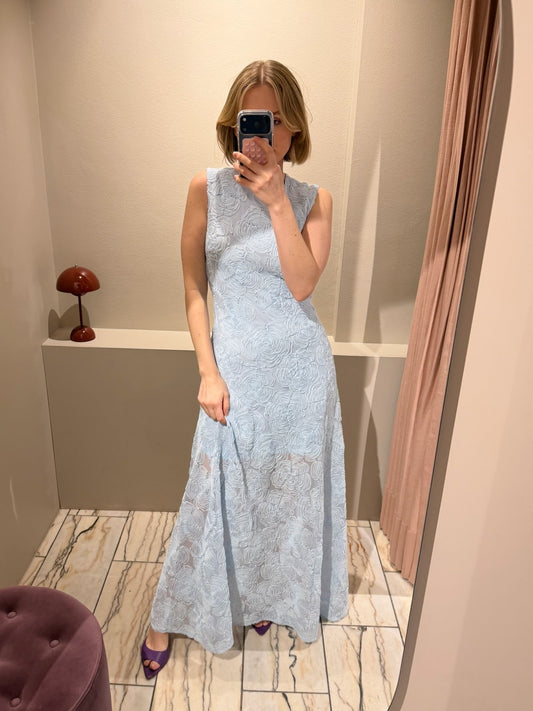 Rotate Mesh Maxi Dress