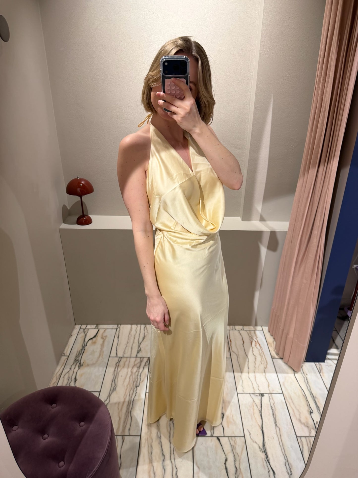 Rotate Chiffon Halter Dress