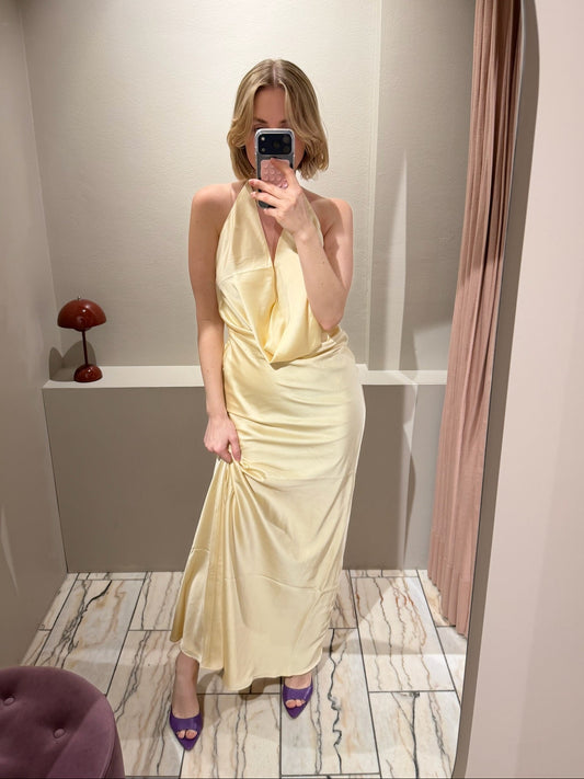 Rotate Chiffon Halter Dress