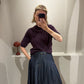 g-Strickshirt Plum