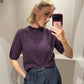 g-Strickshirt Plum