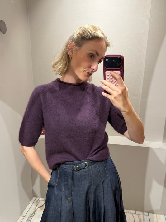 g-Strickshirt Plum