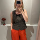 Neo Noir Yula Linen Waistcoat