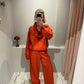 gennyfromtheblog Resort Linen Jacket Grapefruit