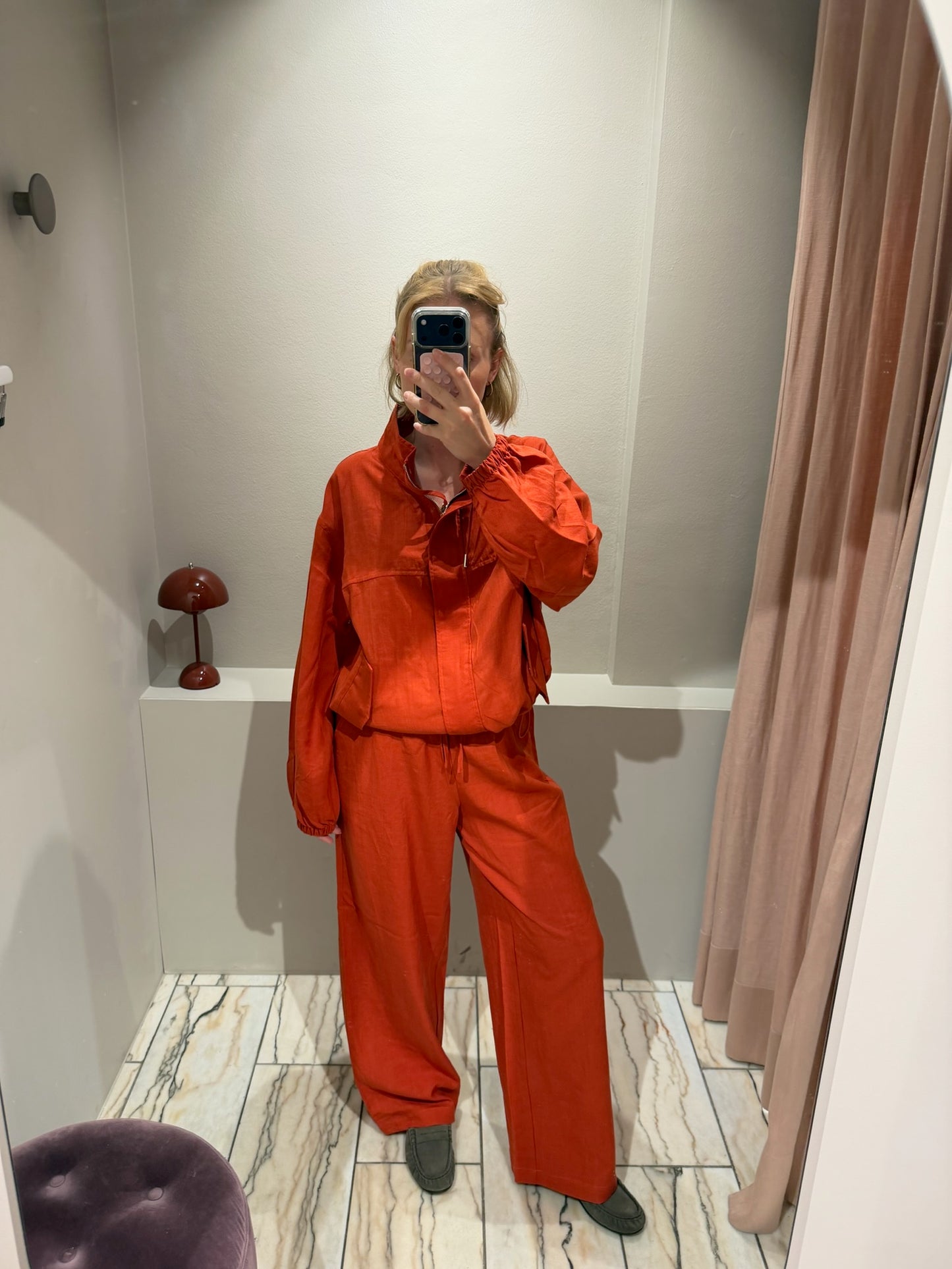 gennyfromtheblog Resort Linen Jacket Grapefruit