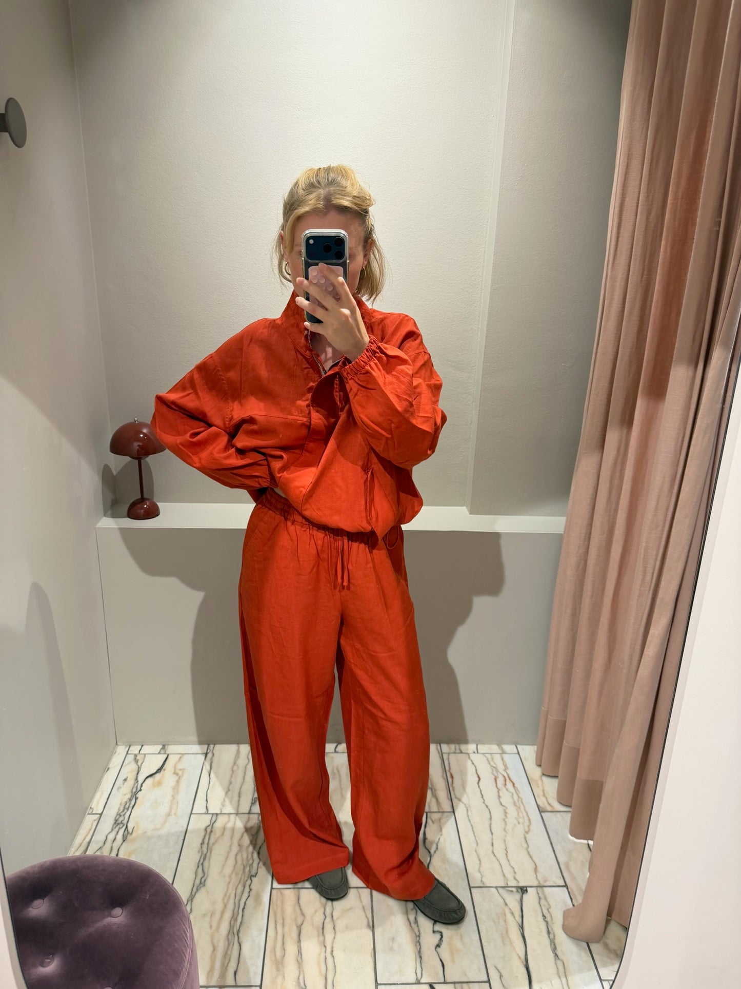 gennyfromtheblog Resort Linen Jacket Grapefruit