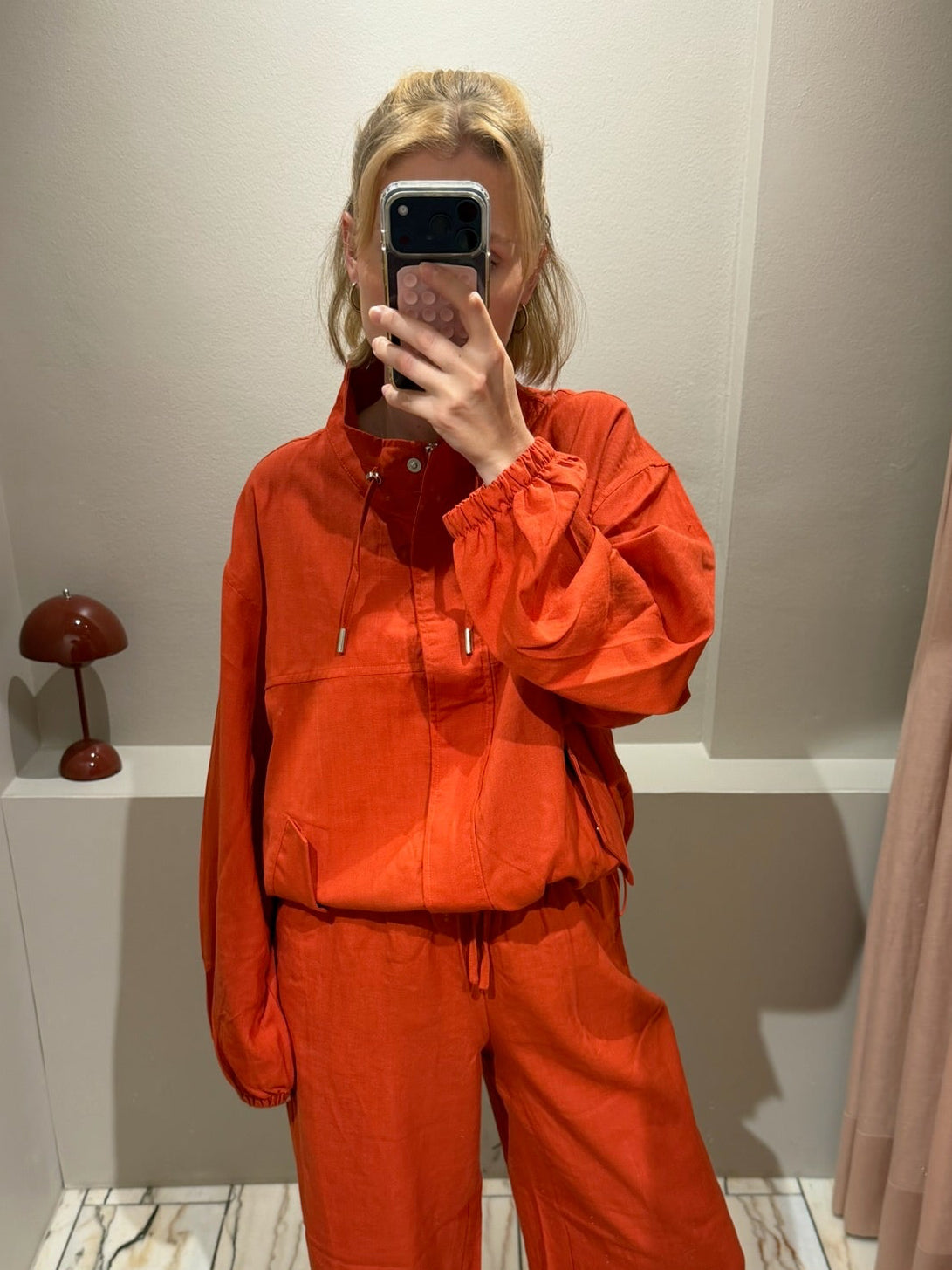 gennyfromtheblog Resort Linen Jacket Grapefruit