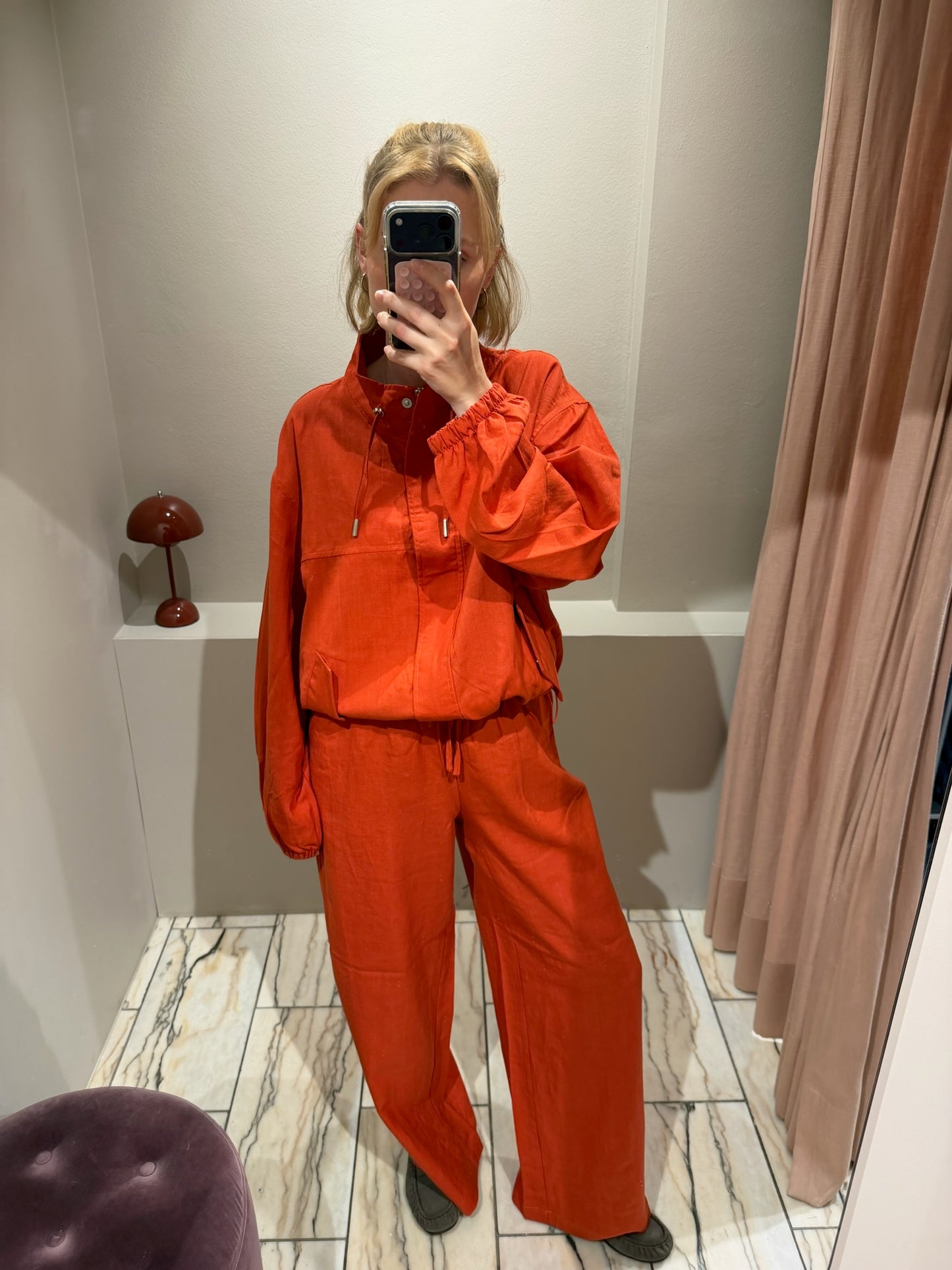 gennyfromtheblog Resort Linen Pants Grapefruit