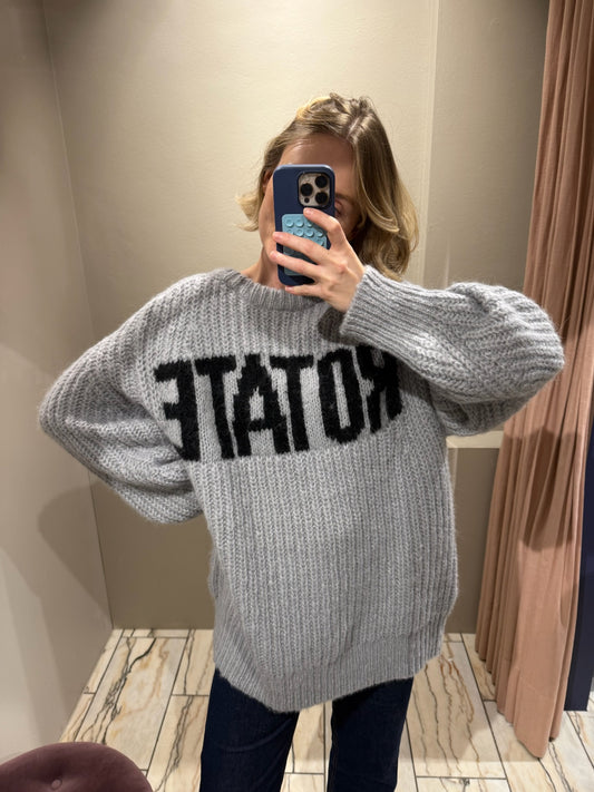 ROTATE Knitted Logo Sweater