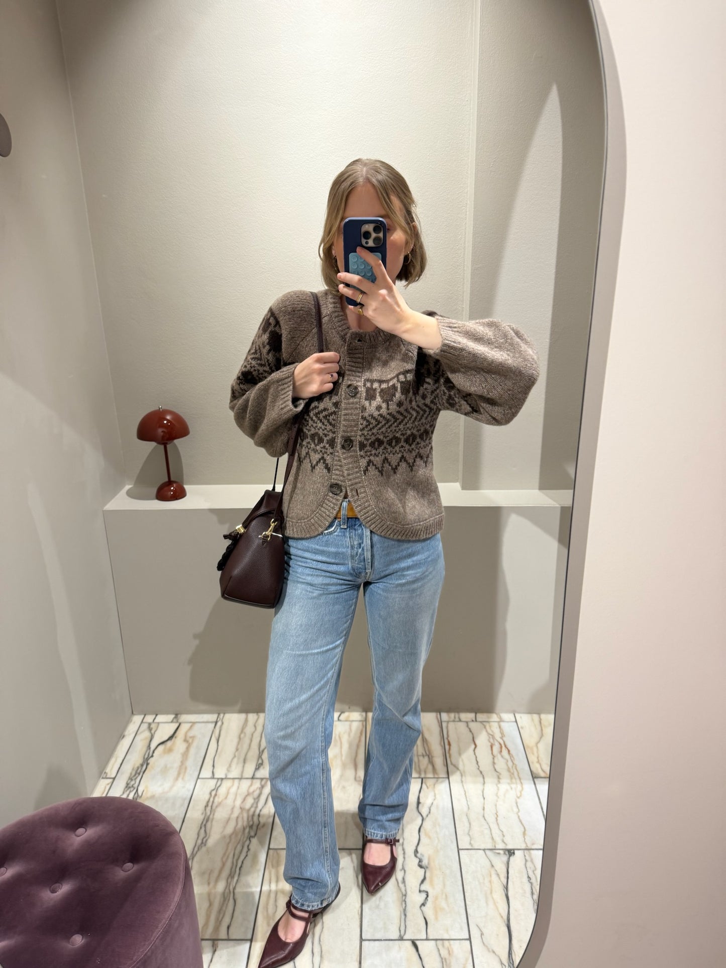 GANNI Hobo Mini Grained