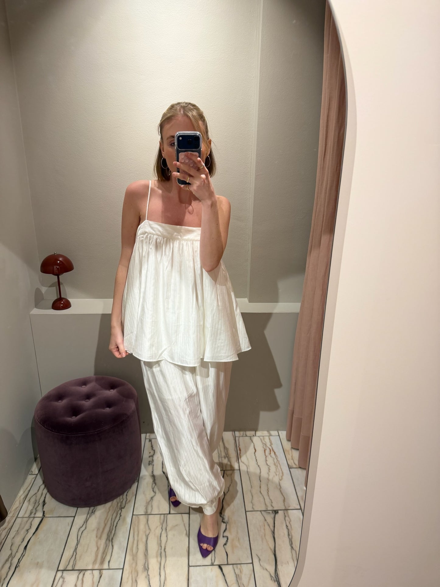 Rotate Striped Slip Top