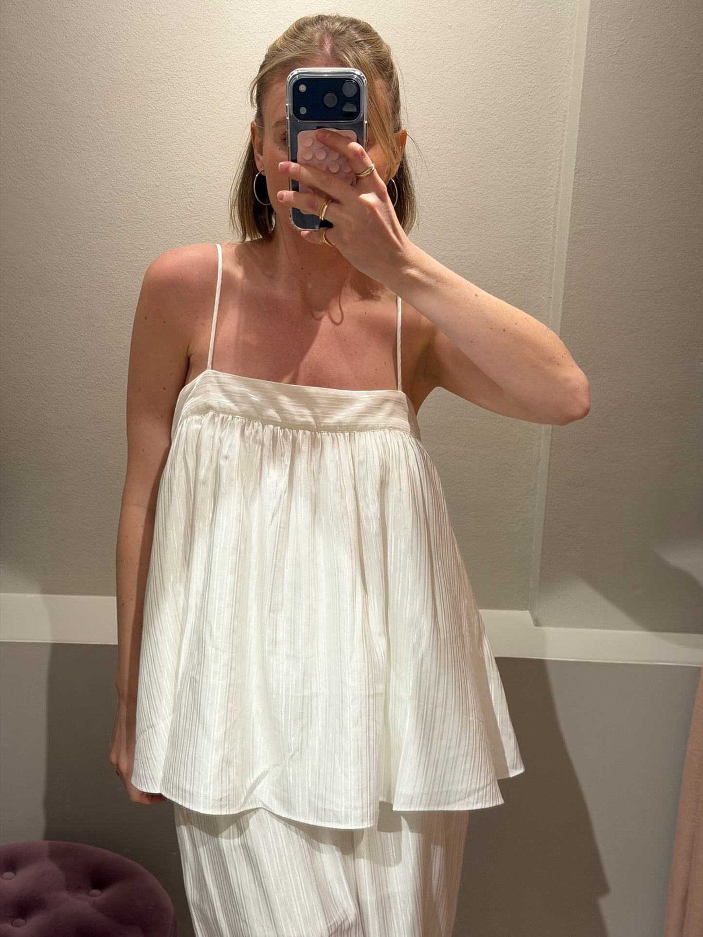 Rotate Striped Slip Top