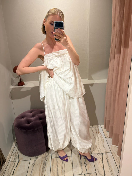 Rotate Striped Balloon Pants