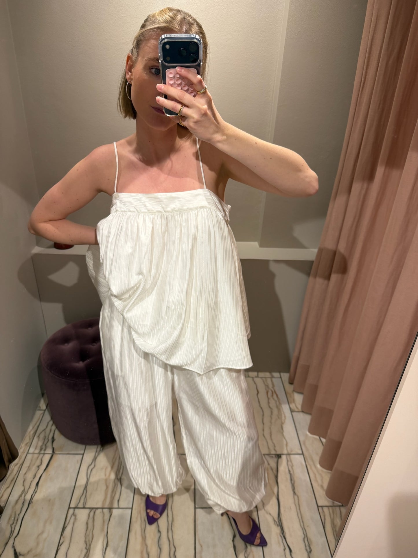 Rotate Striped Slip Top