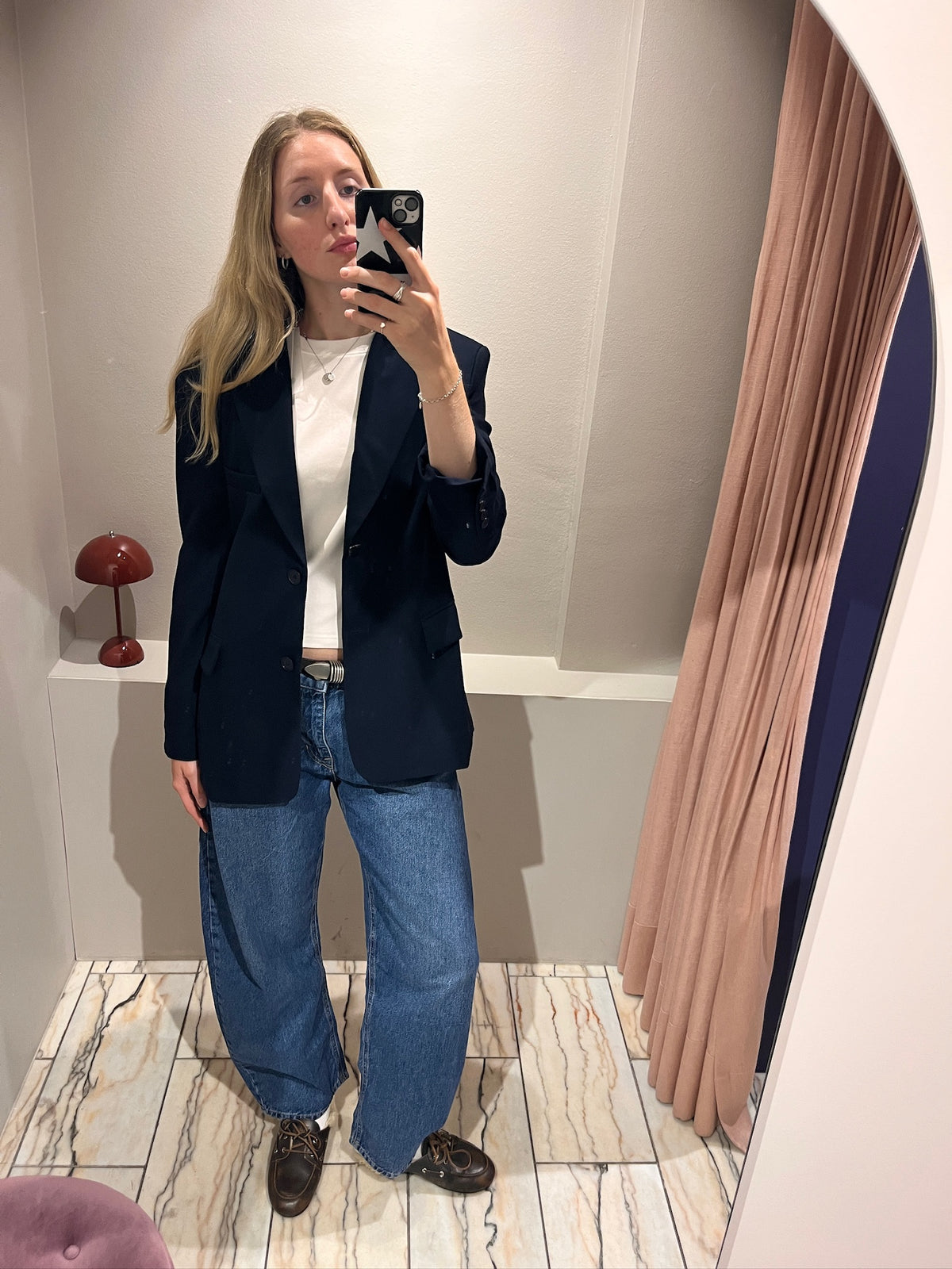 g-Blazer Belted Navy