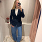 g-Blazer Belted Navy