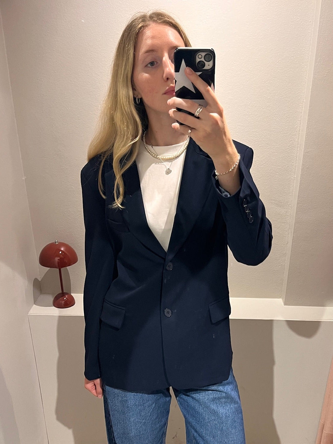 g-Blazer Belted Navy