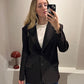 g-Blazer Belted Chocolate