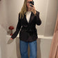 g-Blazer Belted Chocolate