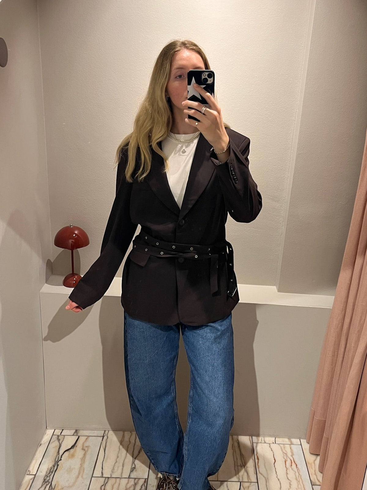 g-Blazer Belted Chocolate